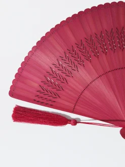 PARFOIS Abanico Bamb&uacute; Con Perforado Rosa Discount