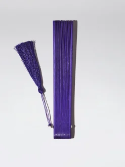 PARFOIS Abanico Bamb&uacute; Con Perforado Violeta Sale