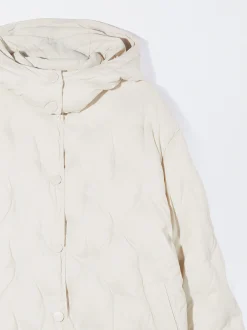 PARFOIS Abrigo Acolchado Con Capucha Beige Online