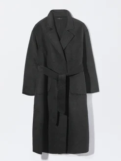 PARFOIS Abrigo Largo Con Lana Gris Store