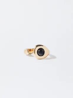 PARFOIS Anel Dorado Negro Online