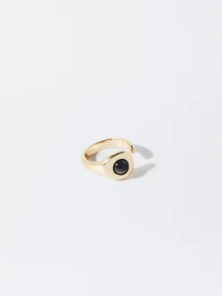 PARFOIS Anel Dorado Negro Online
