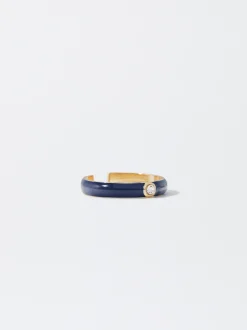 PARFOIS Anillo Ajustable Azul Marino Cheap