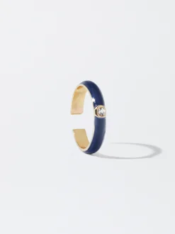 PARFOIS Anillo Ajustable Azul Marino Cheap