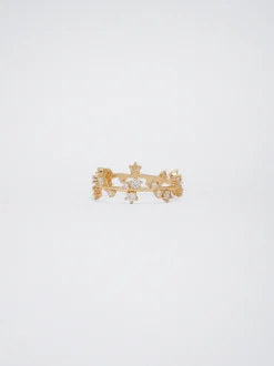 PARFOIS Anillo Con Circonitas Dorado Best Sale