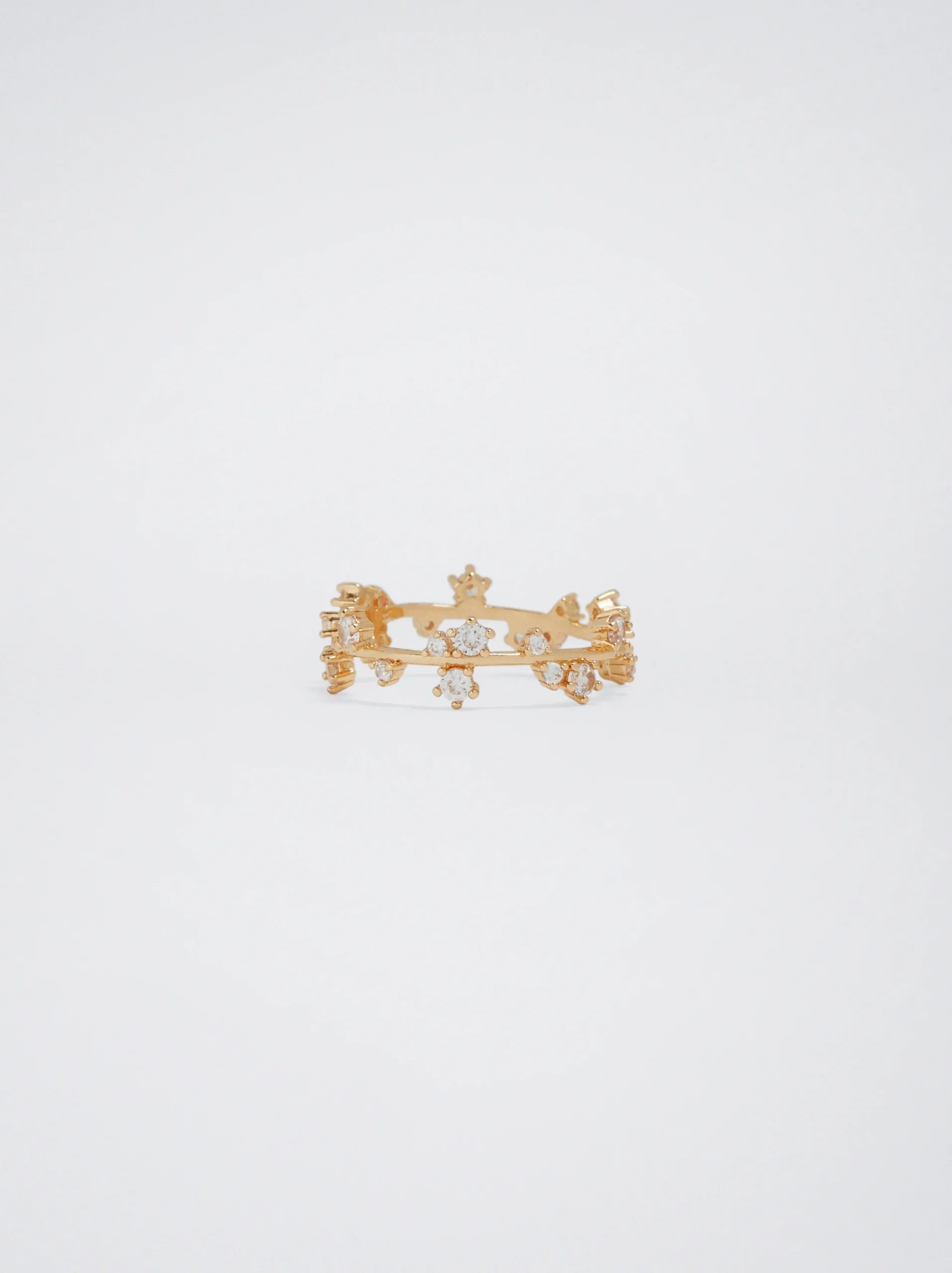 PARFOIS Anillo Con Circonitas Dorado Best Sale