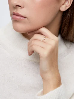 PARFOIS Anillo Con Circonitas Dorado Best Sale