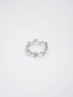 PARFOIS Anillo Con Circonitas Plateado Outlet