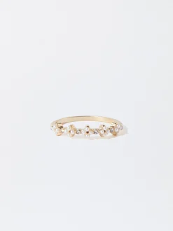 PARFOIS Anillo Con Perlas Dorado Best