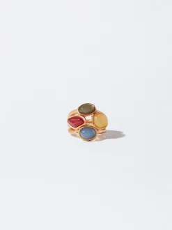 PARFOIS Anillo Con Piedra Multicor Sale