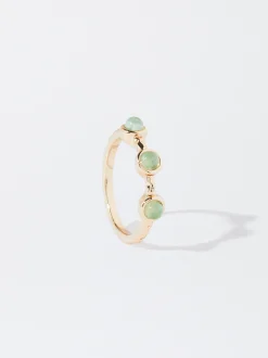 PARFOIS Anillo Con Piedra Verde Best