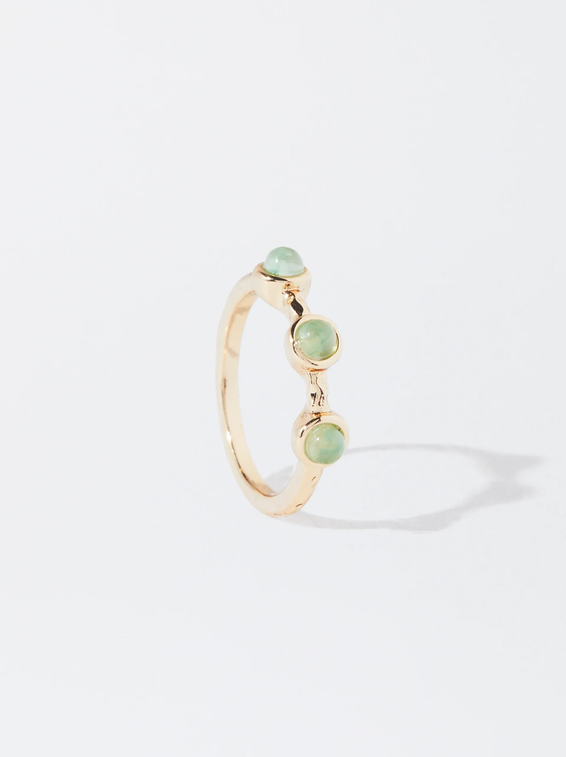 PARFOIS Anillo Con Piedra Verde Best