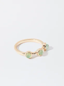 PARFOIS Anillo Con Piedra Verde Best