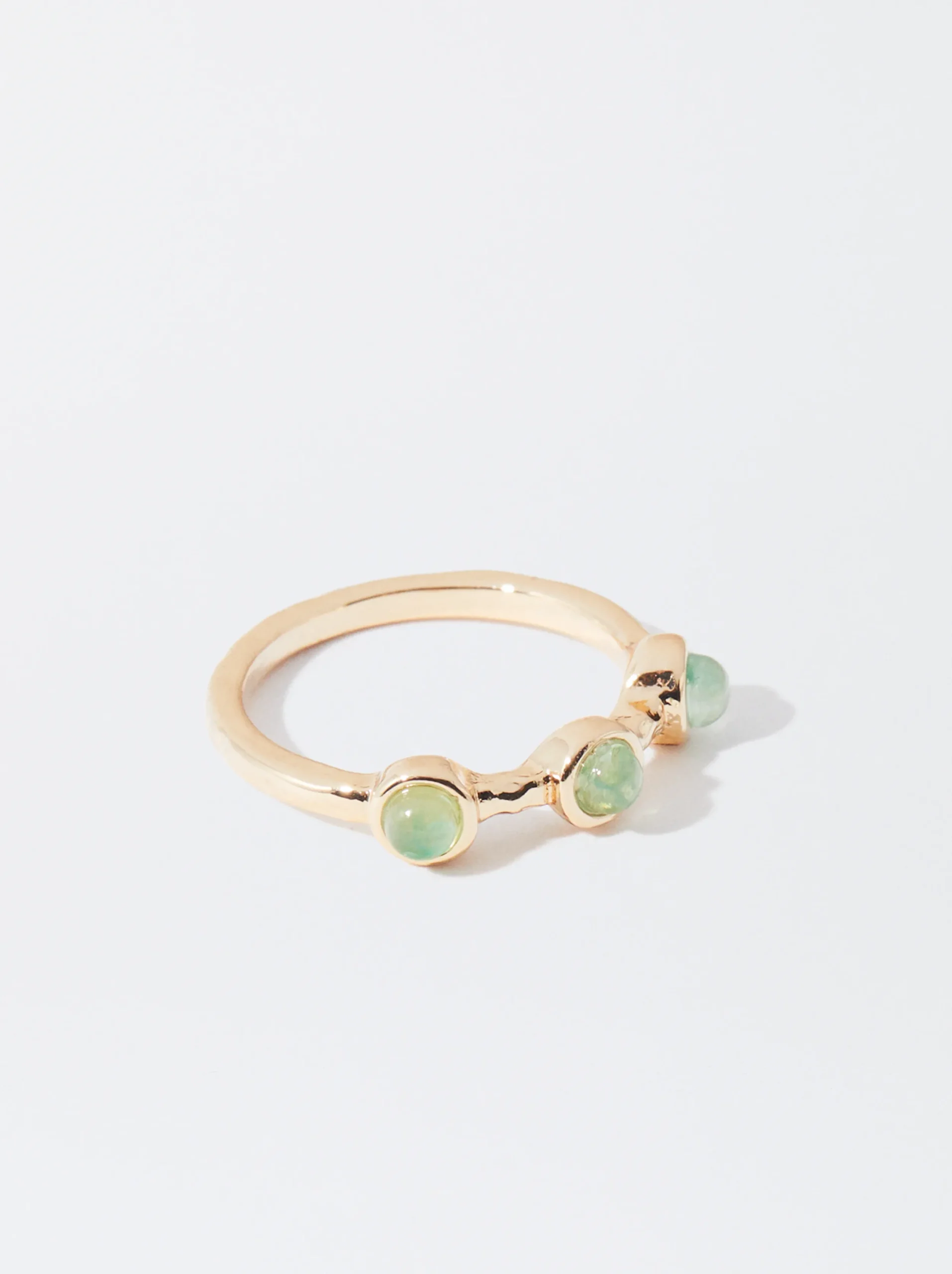 PARFOIS Anillo Con Piedra Verde Best