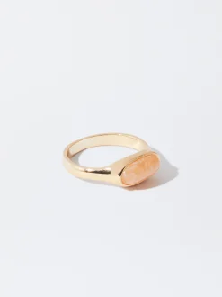 PARFOIS Anillo Con Piedra Naranja Online
