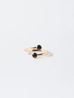 PARFOIS Anillo Con Piedra Negro Online