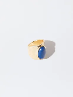 PARFOIS Anillo Con Piedra Azul Best
