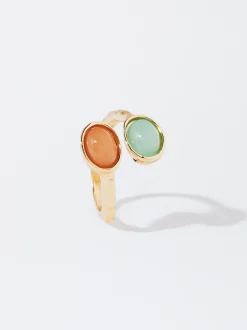 PARFOIS Anillo Con Piedra Azul Online