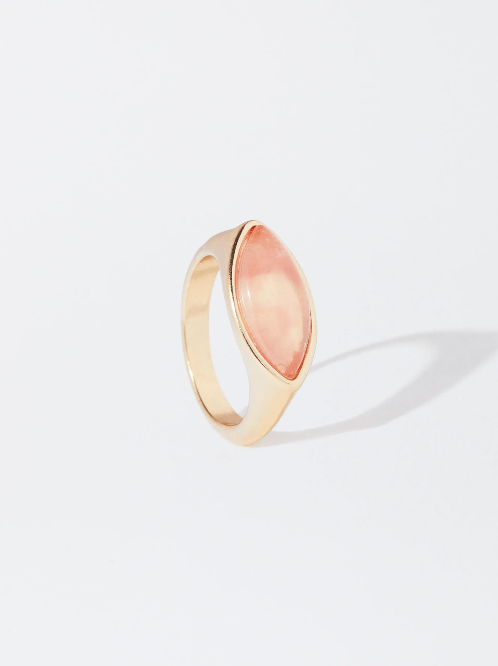 PARFOIS Anillo Con Piedra Coral Online
