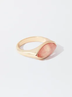 PARFOIS Anillo Con Piedra Coral Online