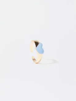 PARFOIS Anillo Coraz&oacute;n Naranja Outlet