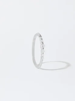 PARFOIS Anillo De Plata 925 Con Circonitas Plateado Clearance