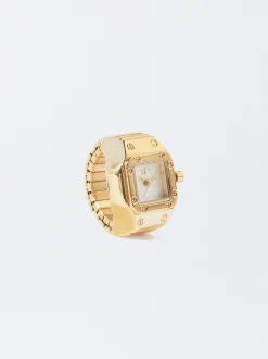 PARFOIS Anillo De Reloj De Acero Dorado Shop