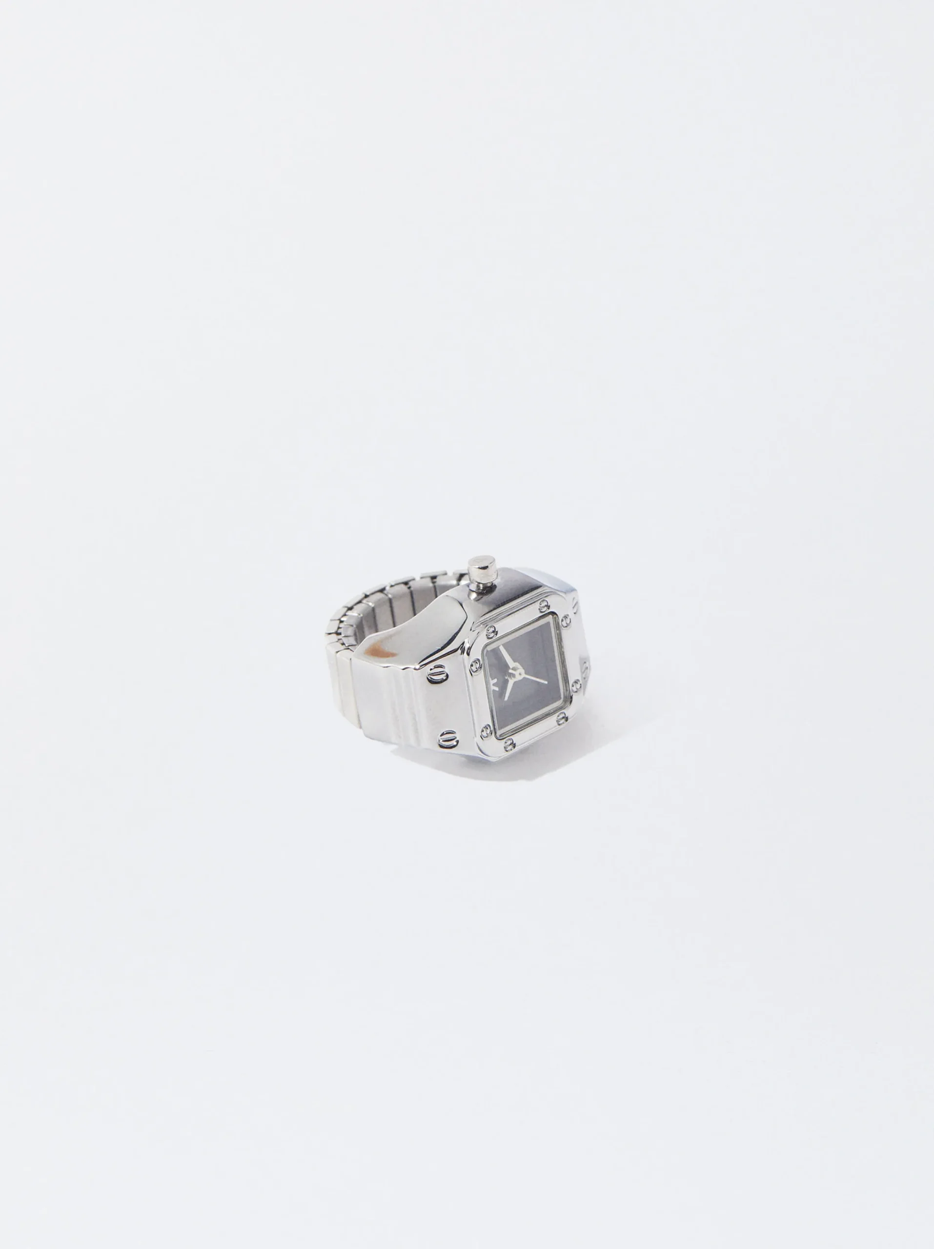 PARFOIS Anillo De Reloj De Acero Plateado Sale