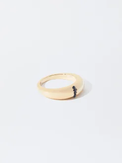 PARFOIS Anillo Con Cristales Dorado Hot