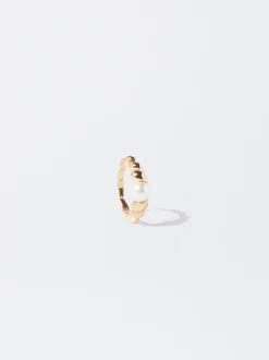 PARFOIS Anillo Con Piedra Dorado Clearance