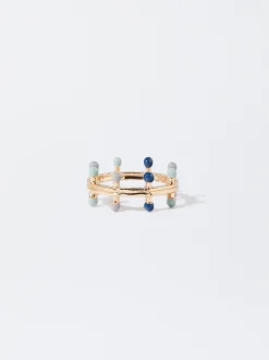 PARFOIS Anillo Dorado Multicolor Multicor Flash Sale