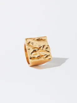 PARFOIS Anillo Relieve Dorado Shop