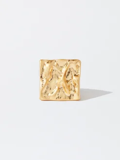 PARFOIS Anillo Relieve Dorado Shop