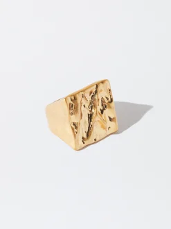 PARFOIS Anillo Relieve Dorado Shop