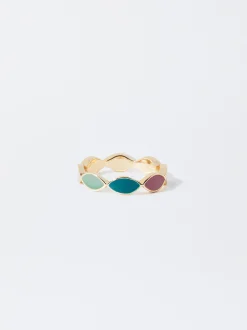 PARFOIS Anillo Esmaltado Multicor Cheap