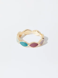 PARFOIS Anillo Esmaltado Multicor Cheap
