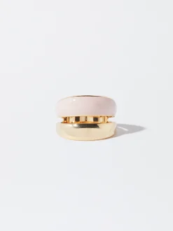 PARFOIS Anillo Esmaltado Rosa Discount