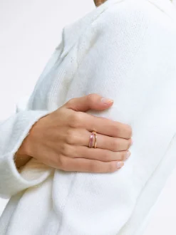 PARFOIS Anillo Esmaltado Burdeos Discount