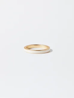 PARFOIS Anillo Esmaltado Dorado Discount