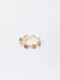 PARFOIS Anillo Esmaltado Multicor Clearance