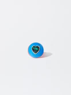 PARFOIS Anillo Esmaltado Maxi Corazón Multicor New