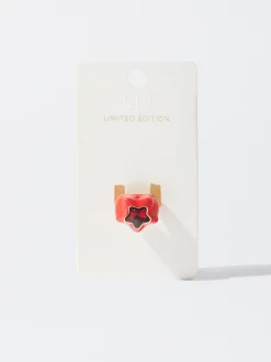 PARFOIS Anillo Esmaltado Maxi Estrella Rojo Sale