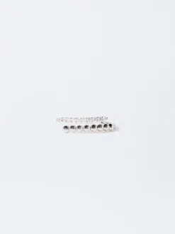 PARFOIS Anillo Con Circonitas Plateado Outlet