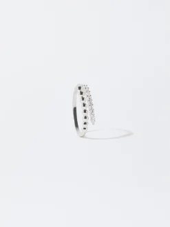 PARFOIS Anillo Con Circonitas Plateado Outlet