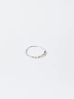 PARFOIS Anillo Con Circonitas Plateado Shop