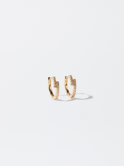 PARFOIS Aros s Con Circonitas Dorado Cheap