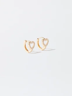 PARFOIS Aros s Con Coraz&oacute;n Dorado Shop