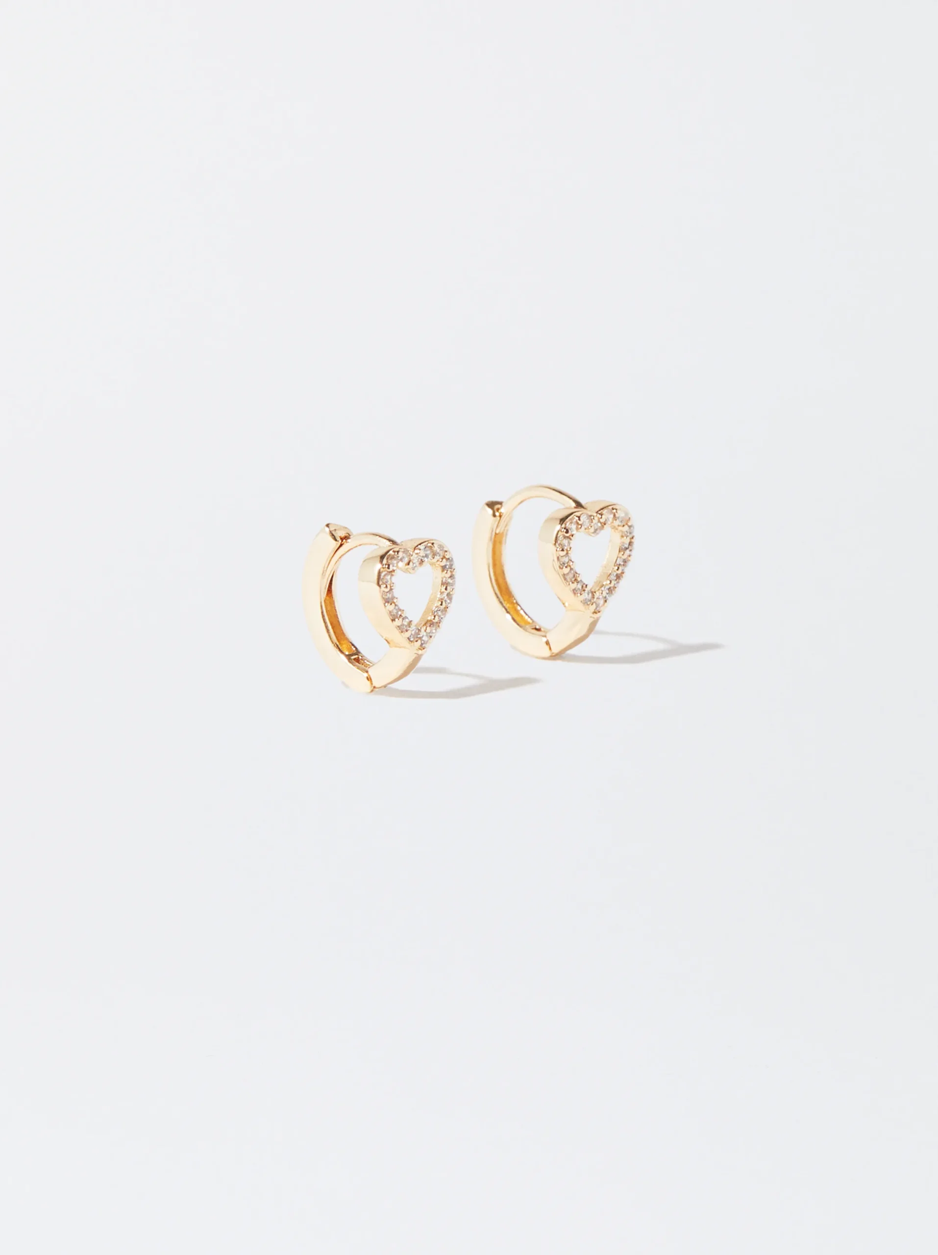 PARFOIS Aros s Con Coraz&oacute;n Dorado Shop