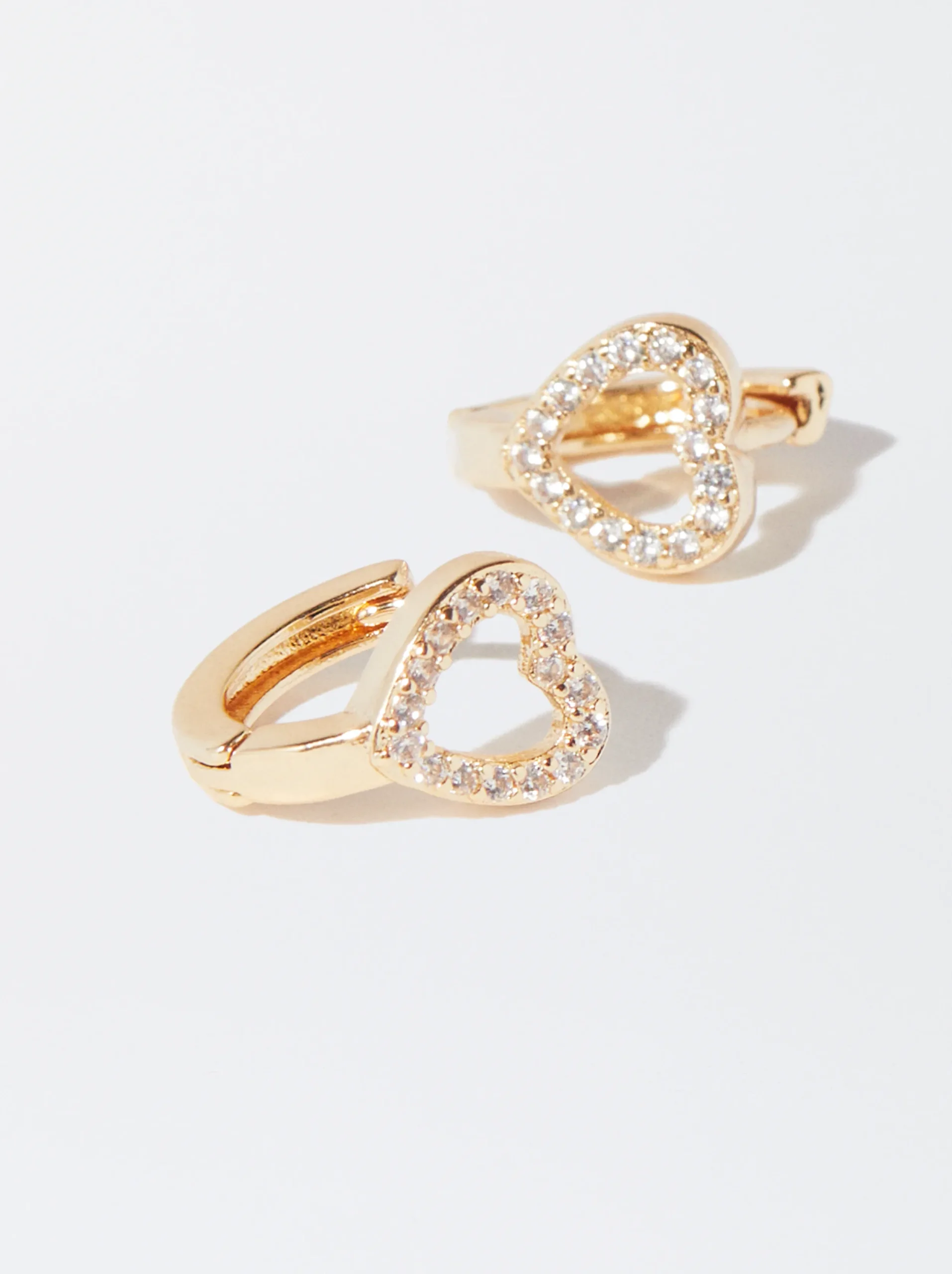 PARFOIS Aros s Con Coraz&oacute;n Dorado Shop