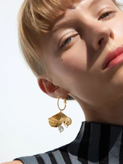 PARFOIS Aros s Con Perlas Dorado Best
